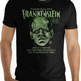 Frankenstein Classic Monsters Movie Mens Black T-Shirt S-3XL Free Ship