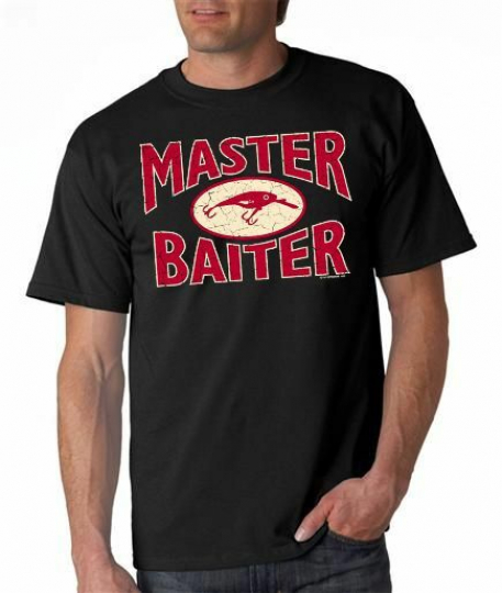 Funny Fishing Master Baiter Hilarious  T-Shirt Rude funny  (574)