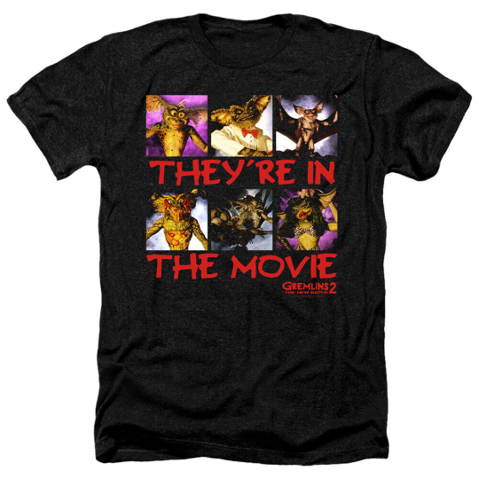GREMLINS IN THE MOVIE Licensed Adult Men's Heather Tee Shirt SM-3XL