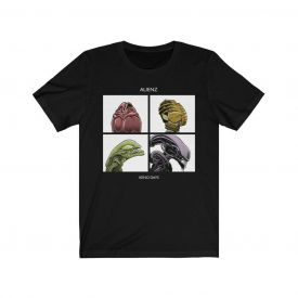Gorillaz Alien Xenomorph Horror Movie Music Mash-Up Premium Graphic T-Shirt
