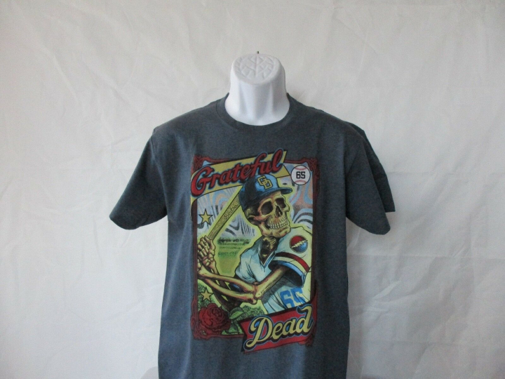 Grateful Dead GD on Deck Heather Gray T-Shirt - Adult  Sizes M - XL - NEW!
