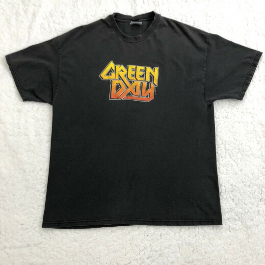 Green Day Band Vintage T Shirt Mens XL 2001 Taste The Lighting Distressed Faded