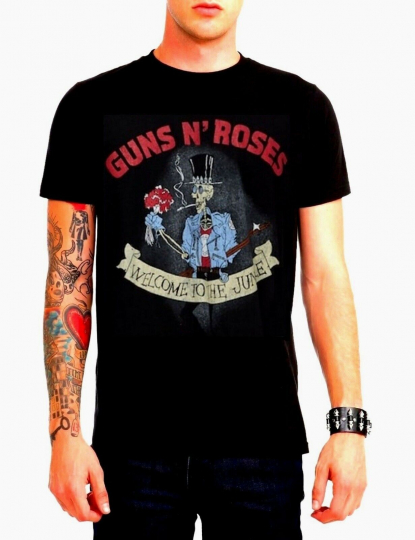 Guns N Roses T-Shirt Welcome to the Jungle metal rock Official M L XL NWT