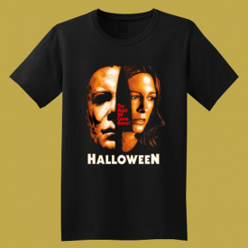 Halloween Classic Horror Movie Men’s Black T-Shirt Size S to 3XL
