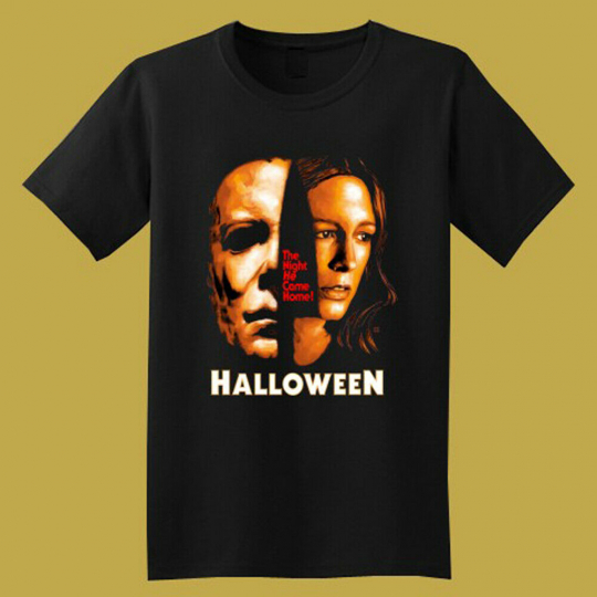 Halloween Classic Horror Movie Men's Black T-Shirt Size S to 3XL