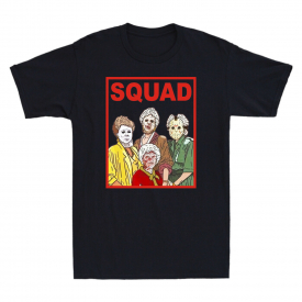 Halloween Horror Movies Characters Mashup The Golden Girls Squad Vintage T-Shirt