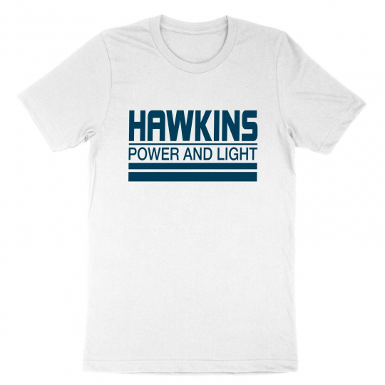 Hawkins Power and Light Martin Stranger Things Illinois Utilities Unisex T-Shirt