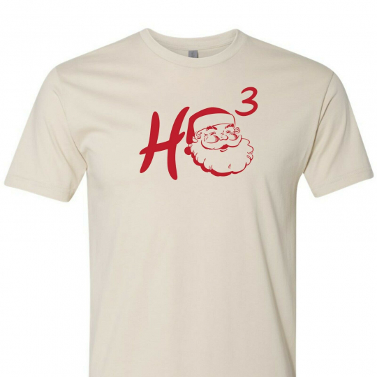 Ho 3 Santa T-Shirt Funny Christmas Gift Internet Meme Chemistry Nerd Teacher