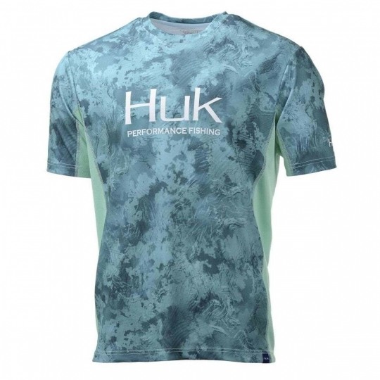 Huk Men's Icon X Camo Subphantis Shallows Small Short Sleeve Shirt