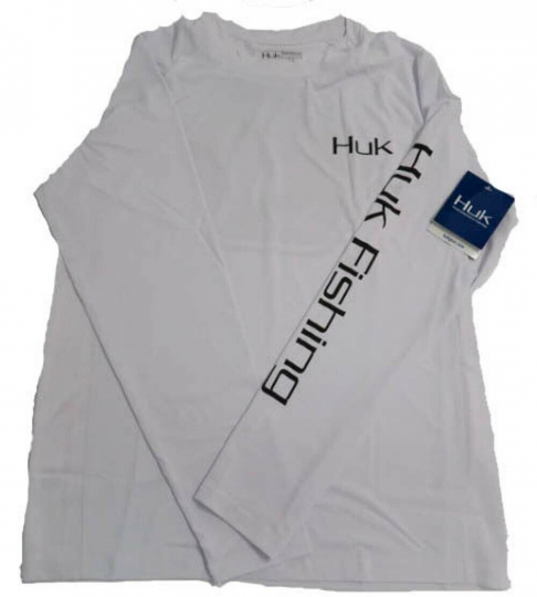 Huk Men's Pursuit Air Bass Performance Long Sleeve Shirt
