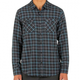 Hurley Men’s Spitfire Plaid Shirt Charcoal Size Small