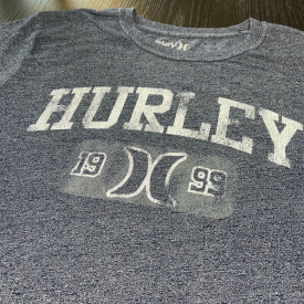 Hurley Surfing Skateboarding Brand Mens MEDIUM Logo T-Shirt Tee California Beach
