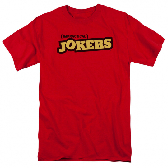 IMPRACTICAL JOKERS TV Show LOGO Red Licensed Adult T-Shirt All Sizes
