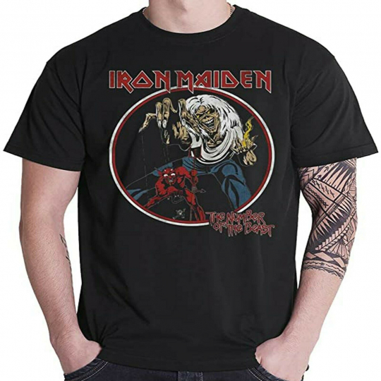 IRON MAIDEN Distressed Number Of The Beast T-SHIRT NEW S M L XL 2X official