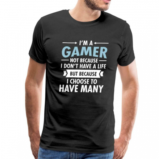 I'm A Gamer Funny Quote Men's Premium T-Shirt