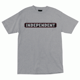 Independent Skateboard Trucks Shirt Bar Logo Heather Grey
