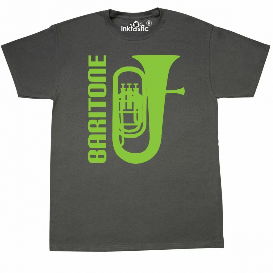 Inktastic Baritone Player Music T-Shirt Musical Instrument Marching Band Bari