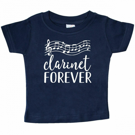 Inktastic Clarinet Gift Clarinetist Band Baby T-Shirt Music Musician Instrument