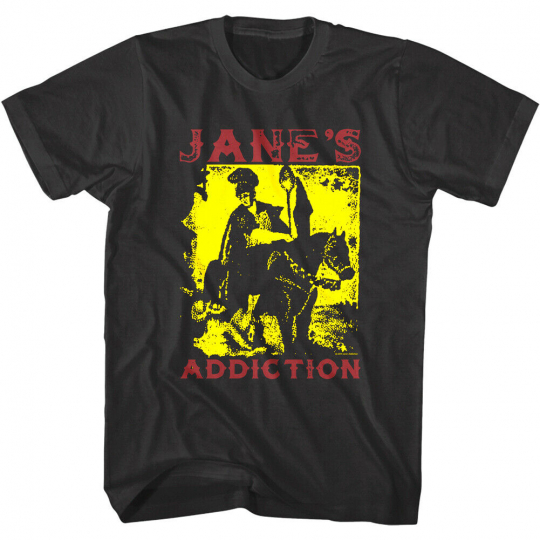 Janes Addiction Roman Horseback Men's T Shirt Metal Rock Band Concert Tour Merch