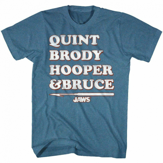 Jaws Legends Pacific Blue Heather Adult T-Shirt