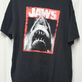 Jaws Movie Black T-Shirt Men’s Size XL – Universal City Studios – 100% Cotton