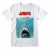 Jaws Movie Poster Great White Shark Official Tee T-Shirt Mens Unisex