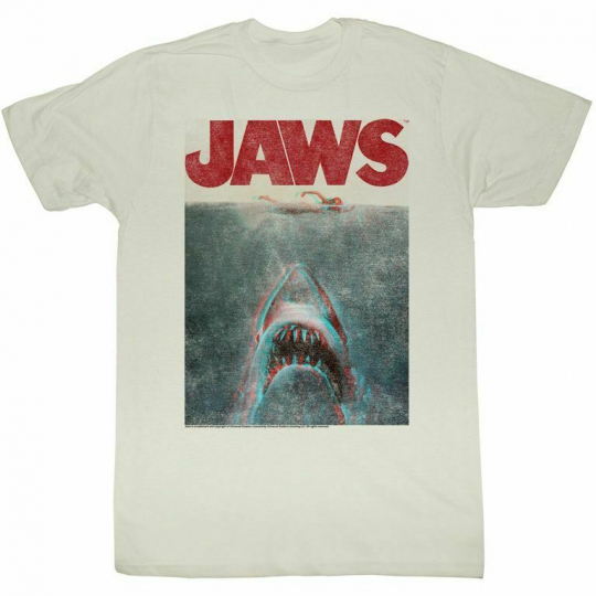 Jaws Terrifying Natural Adult T-Shirt