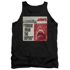 Jaws Vintage Movie Poster TERROR FROM THE DEPTHS Licensed Tank Top All Sizes