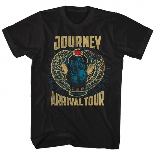Journey Arrival Album Tour Men's T Shirt Scarab Beetle Rock Band Concert Merch