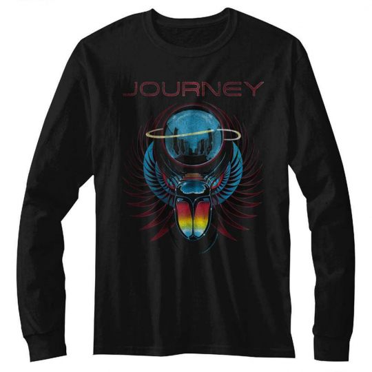Journey Beetle Planet Black Adult T-Shirt
