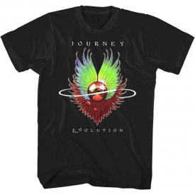 Journey Evolution Album Cover Art Mens T Shirt Glam Rock Band Concert Tour Merch
