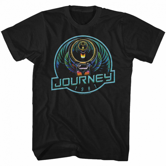 Journey Journey '81 Black Adult T-Shirt