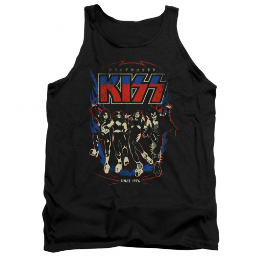 KISS DESTROYER Licensed Adult Men's Graphic Band Tank Top Tee SM-2XL
