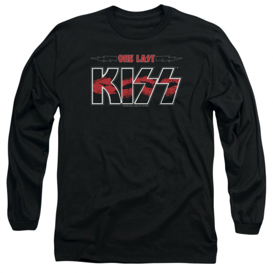 KISS ONE LAST KISS Licensed Adult Men's Long Sleeve Band Tee Shirt SM-3XL