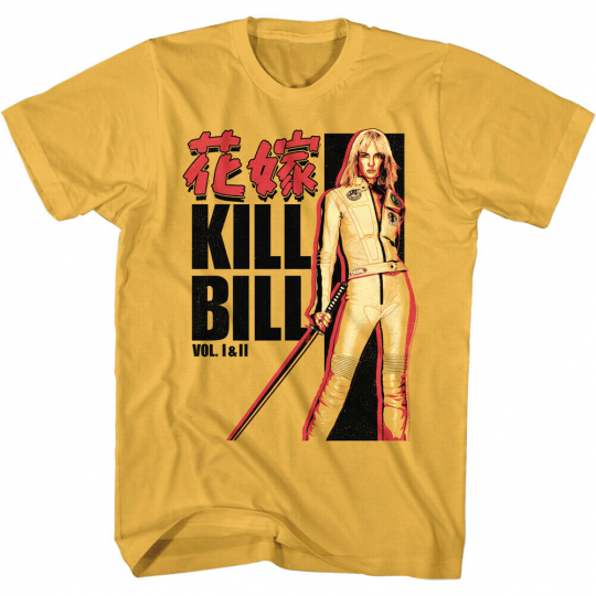 Kill Bill The Bride Movie Poster Men's T Shirt Uma Thurman Carradine Tarantino