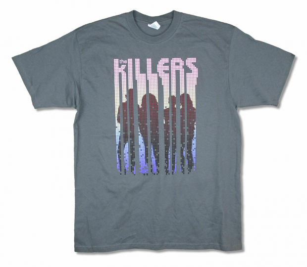 Killers Silhouettes Grey T Shirt New Official Band Merch