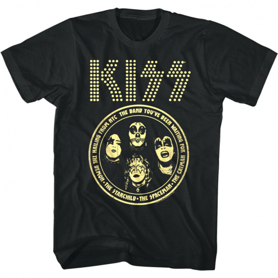 Kiss Band You've Been Waiting For Men's T Shirt NYC Spaceman Demon Catman