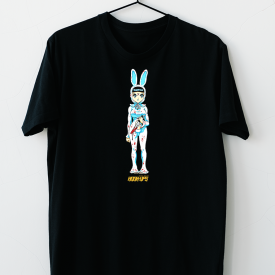 LIMITED NEW Hook Ups Skateboard Death Bunny T-Shirt S-2XL