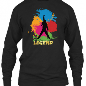 Legends Live Forever Rock Star Music Gildan Long Sleeve Tee T-Shirt