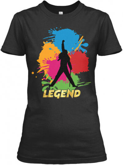 Legends Live Forever Rock Star Music Gildan Women's Tee T-Shirt