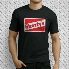 Limited SHORTYS Skateboard Logo Black T-Shirt Size M,L,XL,2XL (Size Chat Me)