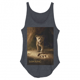 Lion King Simba Paw Movie Poster Juniors Graphic Festival Tank Top