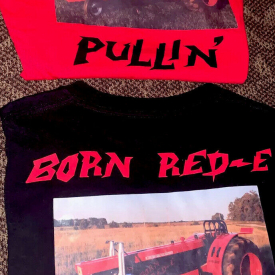 Men’s Champion BORN RED-E T-Shirt Bundle Size Extra Large Black/Red Tractor🔥