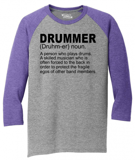 Mens Drummer A Skilled Musician 3/4 Triblend Band