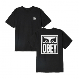 Mens OBEY Clothing Eyes Icon Graphic T-Shirt Black
