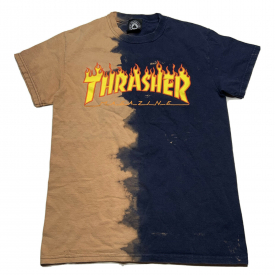 Men’s Thrasher Magazine Acid Wash Bleach Dye T Shirt Size Small Skateboarding