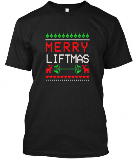 Merry Liftmas Weight Lifting Workout So Hilarious - Hanes Tagless Tee T-Shirt