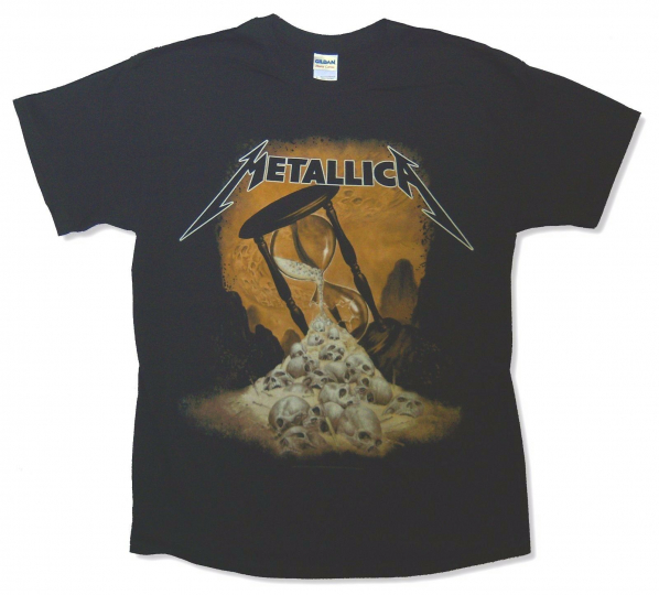 Metallica Hour Glass Black T Shirt New Official Adult Band Merch