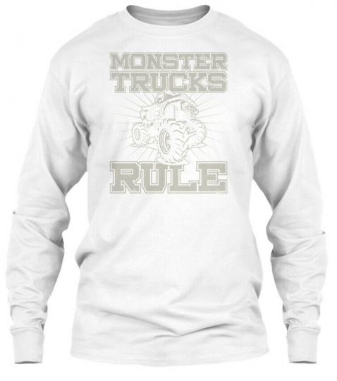 Monster Trucks Rule Gildan Long Sleeve Tee T-Shirt