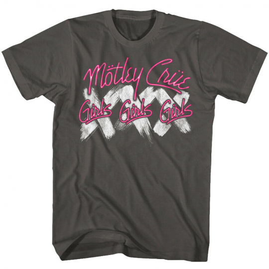 Motley Crue Girls Girls Girls XXX Tour Men's T Shirt Heavy Metal Rock Band Music